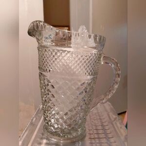Elegant Clear Glass Pitcher